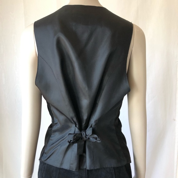 Vintage tapestry lace velvet, multi patterned vest - Picture 3 of 4